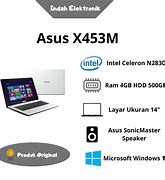 Spesifikasi Asus X453M Slot Ram